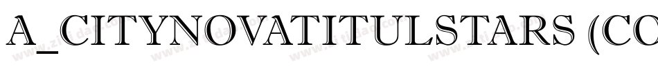 a_CityNovaTitulStars (COPY 1)字体转换
